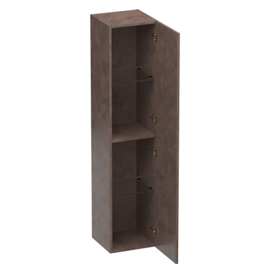 BRAUER EX Badkamerkast - 160x35x35cm - 2 links- rechtsdraaiende deur - zonder greep - MFC - Rusty