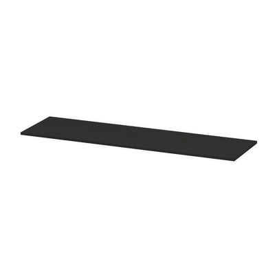 INK Topdeck Wastafelblad - 160x45x2cm - tbv onderkast - MDF lak - Mat zwart