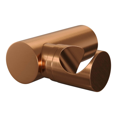 Robinet de baignoire Brauer Copper Edition - ensemble de douche - douchette ronde 3 positions - bouton lisse - PVD - cuivre brossé