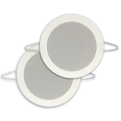 Aquasound Twist speakerset + spatwaterdicht 45watt 135mm mat zw.