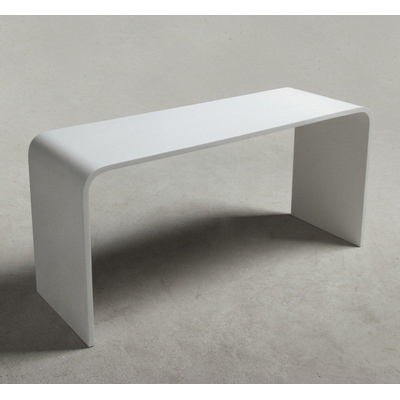 Ideavit Solidtondo Table 90x30x43cm Solid surface blanc mat