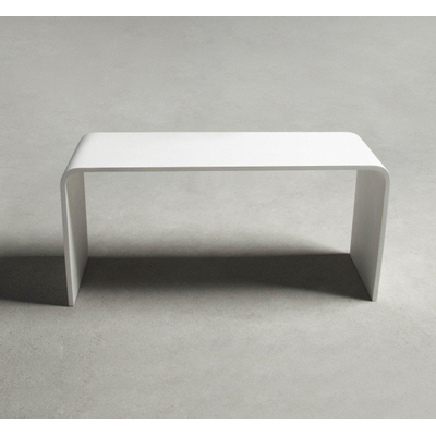 Ideavit Solidtondo Table 90x30x43cm Solid surface blanc mat