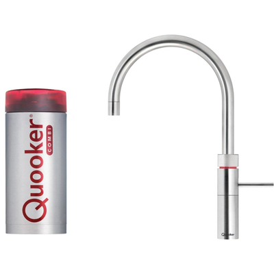 Quooker NL Fusion Round keukenkraan koud, warm en kokend water met COMBI reservoir RVS