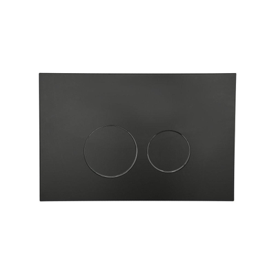 Adema Classico toiletset bestaande uit inbouwreservoir en toiletpot, basic toiletzitting en bedieningsplaat zwart