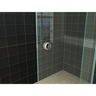 Wiesbaden Rolso rallonge paroi de douche à l'italienne 1000 x 2000 x 10 mm verre clair/chrome