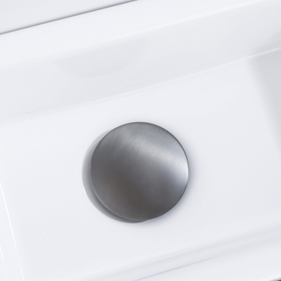 Fortifura Calvi Afvoerplug - klikwaste - PVD - geborsteld gunmetal (antraciet)