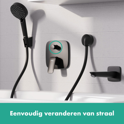 Hansgrohe Logis Badmengkraan - inbouw - voor ibox universal - mat zwart