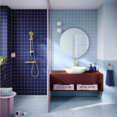 GROHE Precision Feel douchethermostaat – Brushed Cool Sunrise