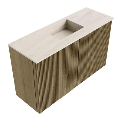 Mondiaz JOYA-DLUX 70cm toiletmeubel - kleur Dusk - Wastafel FAYE positie Midden 1 kraangat kleur Meli.
