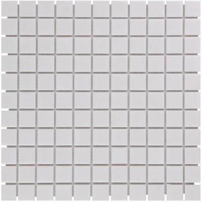 La mosaïque Mosaic Factory Barcelona - carreau mosaïque - 30x30cm - carrelage mural - Carré - Porcelaine Extra White Brillant