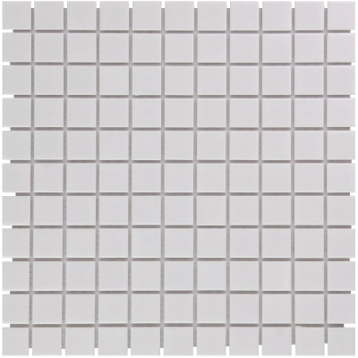 The Mosaic Factory Barcelona mozaïektegel - 30x30cm - wandtegel - Vierkant - Porselein Extra White Glans