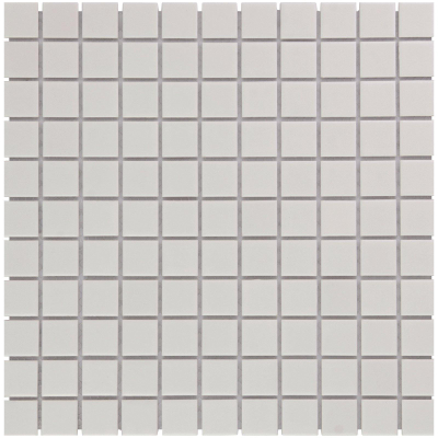 The Mosaic Factory Barcelona mozaïektegel - 30x30cm - wand en vloertegel - Vierkant - Porselein White Mat