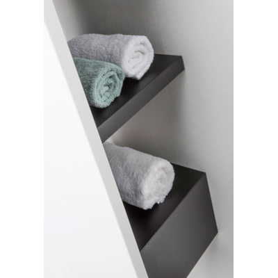 Vasco Niva Bath kapstok met 3 leggers RAL9005 voor radiator met hoogte 1820mm