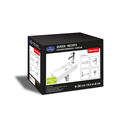 Best Design One Pack combiné lave-mains Queen Droit