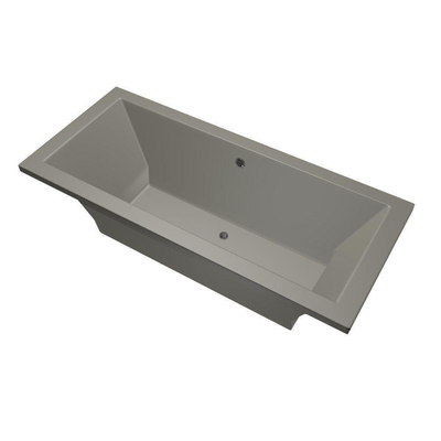Xenz Society Duobad - 170x75x53 - afvoer Midden - acryl - cement