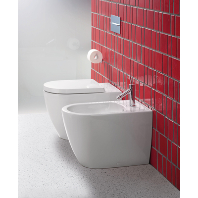 Duravit Me by starck bidet sur pied 370x400x600mm 1 trou de robinet trop-plein blanc
