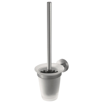 Haceka Kosmos Ensemble balai de WC mural aspect inox chrome mat