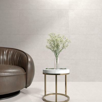 Modano Palma Lura Wandtegel - 60x120cm - 9mm - decor - gerectificeerd - Ivory mat