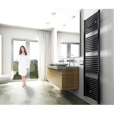 Wiesbaden Elara sierradiator 181.5x60cm m/o aansluiting mat zwart SHOWROOMMODEL