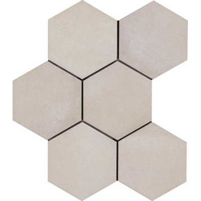 Ragno Rewind Vloer- en wandtegel hexagon 18x21cm 9.5mm R9 porcellanato Polvere