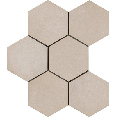 Ceralto Rovino Concrete Carrelage sol et mur hexagone 18x21cm 9.5mm R9 grès cérame Corda