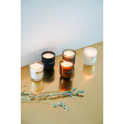 Wellmark Bougie parfumée Verre marron 250ml Bois de cèdre