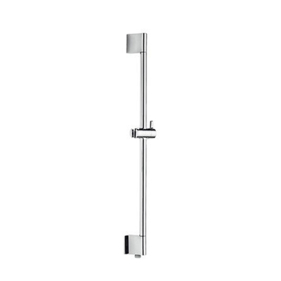 Hotbath Barre de douche - 90cm - arrivée d'eau intégrée - ronde - ABS - chrome
