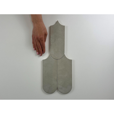 SAMPLE Terravito Evarno carreau mural - 8x21.5cm - Plomb mat (gris)