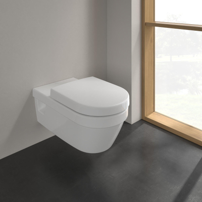 Villeroy & Boch Vicare Architectura wandcloset - diepspoel Vita - 37x70cm CeramicPlus antibacterieel - White Alpine (glans wit)