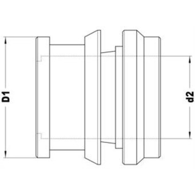 Vsh super knel ensemble de drain en laiton 12x10mm