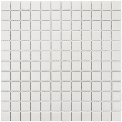 The Mosaic Factory London mozaïektegel - 30x30cm - 6mm - vierkant - R11 - mat porselein super white
