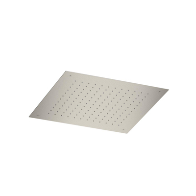 Hotbath Mate Hoofddouche vierkant - 50x50cm - geborsteld nikkel (RVS)