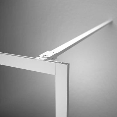 Sealskin Contour Paroi de douche à l'italienne type A3 118x200 cm, verre de sécurité clair 6 mm Blanc mat