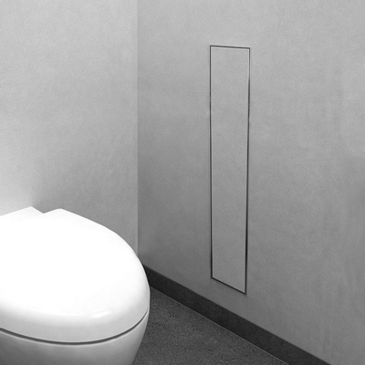 Looox Brosse de toilette fermée - carrelable - anthracite