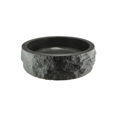 Wiesbaden Raw Waskom rond hamerslag - 40x12cm hardsteen gezoet