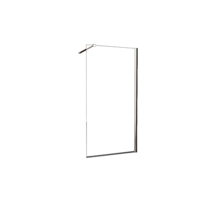 Wiesbaden Comfort Paroi de douche italienne 160x200cm avec profilé mural verre Nano chrome