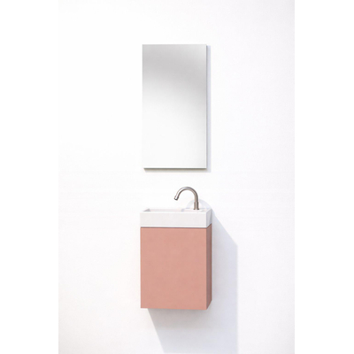 GO by Van Marcke Vikos fonteinset - 40cm - deur rechts - kraangat rechts - soft coral (roze)