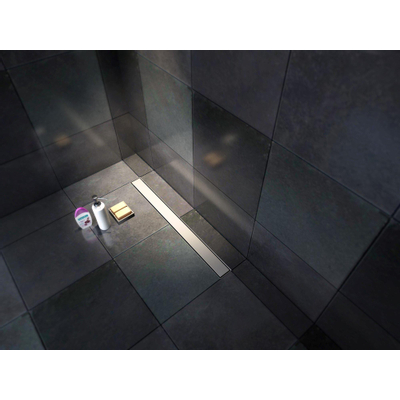 Saniclass Brauer douchegoot 80cm met tegelinlegrooster RVS