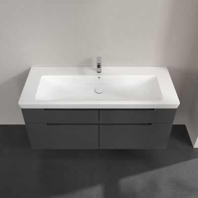 Villeroy & Boch Subway 2.0 meuble sous-lavabo - 128,7x59x44,9cm - Gris