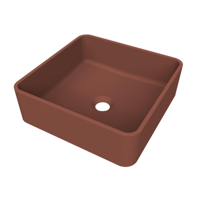 Arcqua Case waskom - vierkant - 37x37cm - mat terracotta