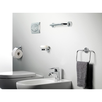 Emco Polo porte-rouleau de papier toilette avec clapet chrome
