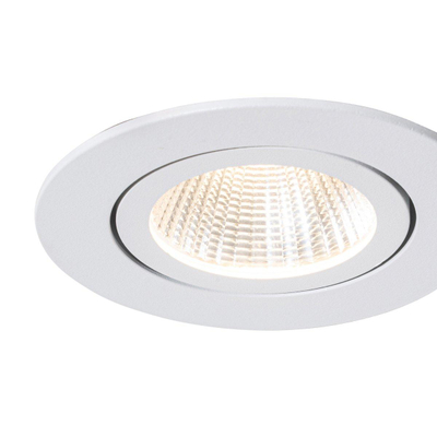 QAZQA Gaius Spot encastrable - 1 lampe - IP65 - Rond - Blanc