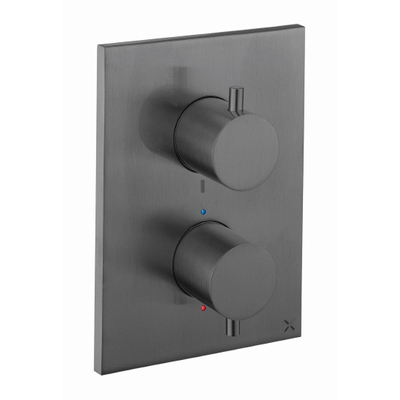 Crosswater MPRO Crossbox Mitigeur de douche encastré - thermostatique - 3 fonctions - slate (gunmetal)