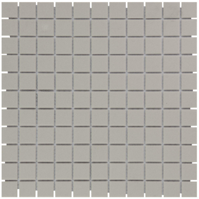 The Mosaic Factory London mozaïektegel - 30x30cm - wand en vloertegel - Vierkant - Porselein Grey Mat