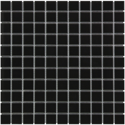 The Mosaic Factory Barcelona carrelage mosaïque - 30x30cm - carrelage mural et de sol - Carré - Porcelaine Noir Mat