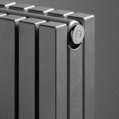 VASCO CARRE Radiator (decor) H180xD8.5xL41.5cm 1643W Staal Anthracite Grey