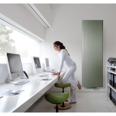 Vasco Alu Zen Radiateur décor 160x10x45cm 1446W aluminium Aluminium Grey January