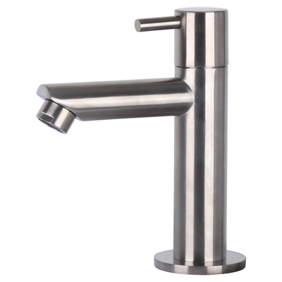 Differnz Ravo pack lave-mains – 38,5 x 18,5 x 9 cm – béton gris foncé – robinet droit chromé mat
