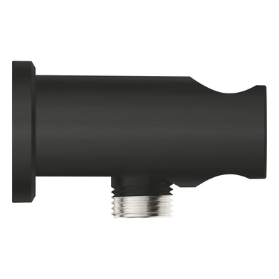 GROHE Rainshower wandaansluitbocht - rond - met houder - mat zwart