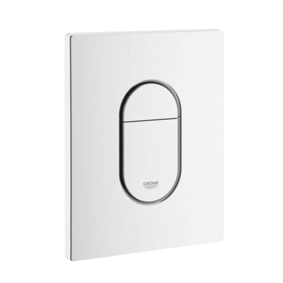 Villeroy & Boch O.novo Compact Pack WC avec réservoir encastrable, WC suspendu à fond creux et abattant frein de chute et déclipsable, plaque de commande verticale Blanc